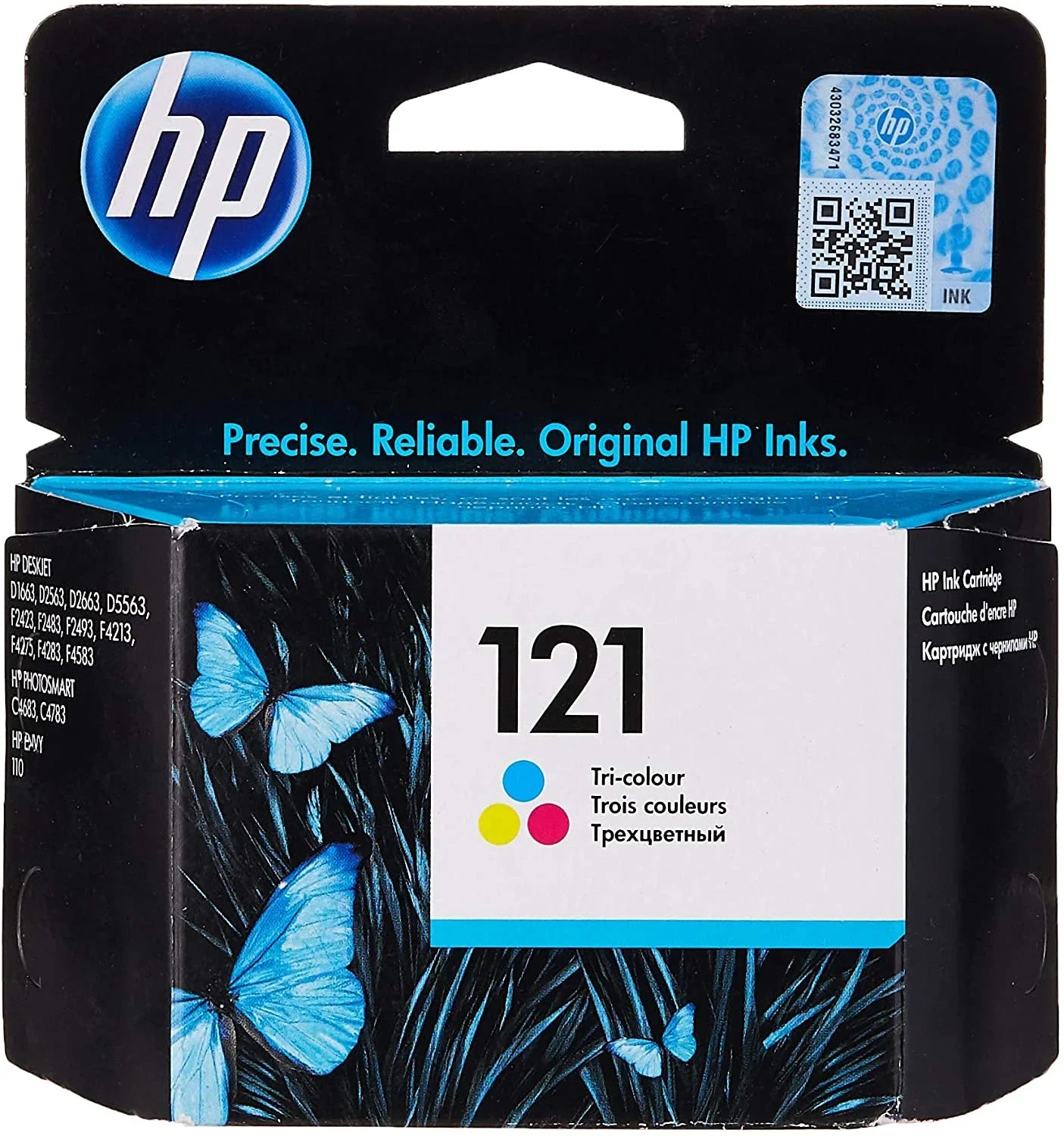 Compatible 121 Tri-color (Cyan, Magenta, Yellow) Original Ink Advantage Cartridge - CC643HE - eBuy UAE